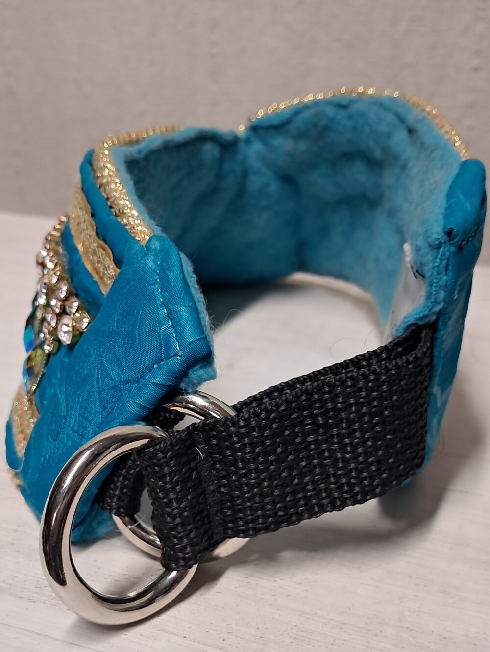 Embellished Crystal Dog Statement Collar - Picture 5 of 7